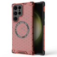 thumbnail image 2 of For Samsung Galaxy S25 Ultra Case Compatible with MagSafe Honeycomb Design TPU PC Phone Cover - Gree, 2 of 5
