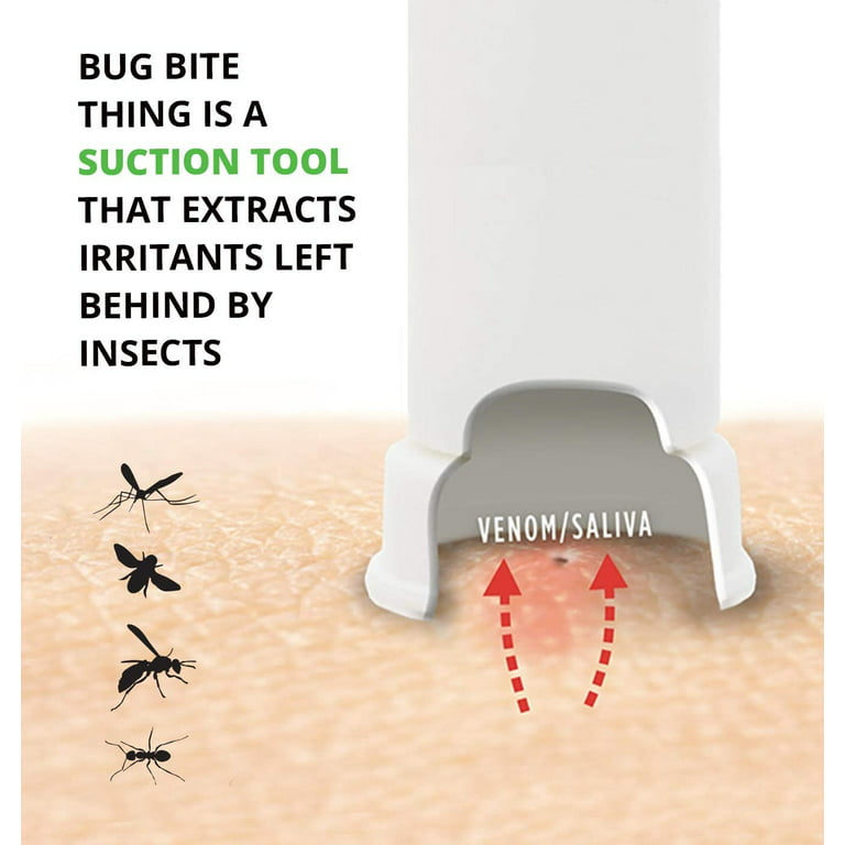 Bug Bite Thing Suction Tool, Poison Remover - Bug Bites and Bee/Wasp  Stings, Natural Insect Bite Relief, Chemical Free 