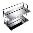 thumbnail image 3 of yotijay Bathroom Counter Organizer Perfume Organizer 2 Tier Office Storage Rack Cosmetic Black, 3 of 9