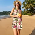 thumbnail image 3 of Fotbe Tulips Flowers Vestido de Verano sin Mangas para Mujer – Vestido Midi Línea A, Estilo Camiseta Floral, Vestido Playero Casual y Fluido, 3 of 7