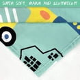 thumbnail image 3 of Aircrafts Trucks Cars Kids Throw Blanket for Baby Toddler Boys,Cars Blanket for Boys Girls Cartoon Trucks Throw Blankets,Fleece Plush Trucks Birthday Gifts Blanket for Couch Sofa Bed Nap, 3 of 6