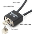thumbnail image 3 of Cable Gun Locks with Keys Simple Operation 8.5" Compatible with Pistols, Handguns, Rifles, and Shotguns, Home and Storage for Firearm Locking and Safety-5PCS, 3 of 7