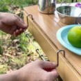 thumbnail image 4 of Outdoor Camping Table Side Hangers Hooks Camping Accessories Portable Desktop Storage Rack With Hooks Stainless Steel Shelves Hangers, 4 of 7