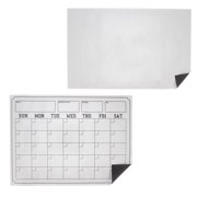 Angle View: Magnetic Dry Erase Board Calendar & Whiteboard - 2 Piece Set - Reusable Monthly Planner Calendar & Blank Whiteboard for Kitchen Fridge & Magnetic Surfaces - 17 x 11 and 16.25 x 12