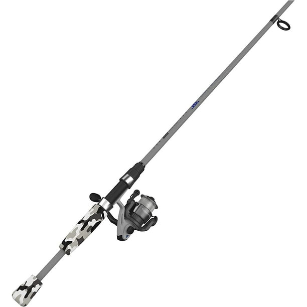 Zebco Folds of Honor Spinning Reel and 2-Piece Fishing Rod Combo, Quickset  Anti-Reverse Fishing Reel