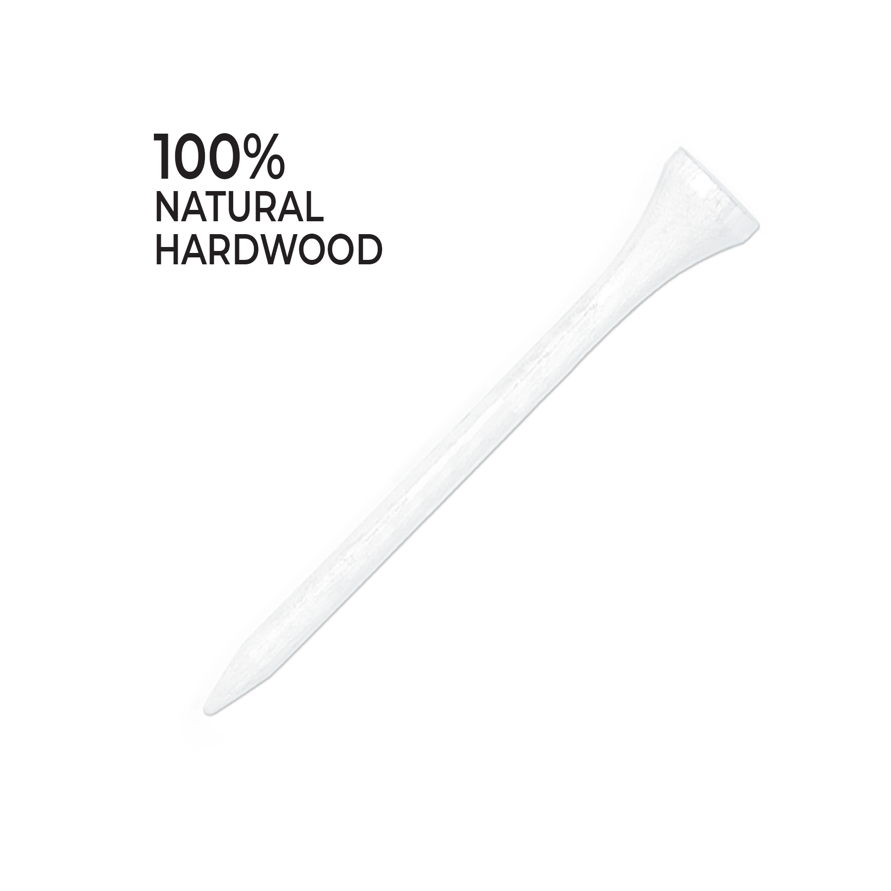 Pride Wood Golf Tee, 2-3/4 inch, White, 500 Count - image 2 of 8