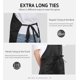 thumbnail image 5 of Syntus - Delantal con peto ajustable, resistente a las gotas de agua, con 2 bolsillos, delantales de cocina para mujeres, hombres, chef, color negro Fokelyi WRMH-65-1, 5 of 6