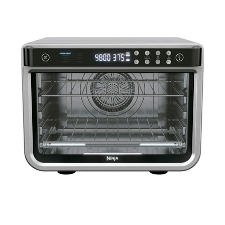 Ninja Foodi 8-in-1 XL Pro Air Countertop Oven, 2 Level Cooking, Air Fryer, Bake, Roast, Toast, with True Surround Convection Technology, DT200 Stainless Steel