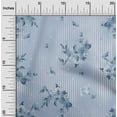 thumbnail image 2 of oneOone Viscose Jersey Grayish Blue Fabric Florals Sewing Fabric By The Yard Printed Diy Clothing Sewing Supplies 60 Inch Wide, 2 of 4