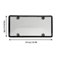 thumbnail image 2 of 2Pack Transparent License Plate Cover and Frames,Clear Front and Rear License Plate Holder,Unbreakable Car Licence Plate Frame Protector fits Any US Plates with Screws & Caps (Black Frame), 2 of 5