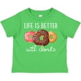 thumbnail image 3 of Inktastic Life is Better with Donuts Boys or Girls Toddler T-Shirt, 3 of 5