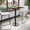 Walnut, variant on Emma + Oliver 24"x30" Walnut Laminate Bar Table Top-18"RD Base/Foot Ring