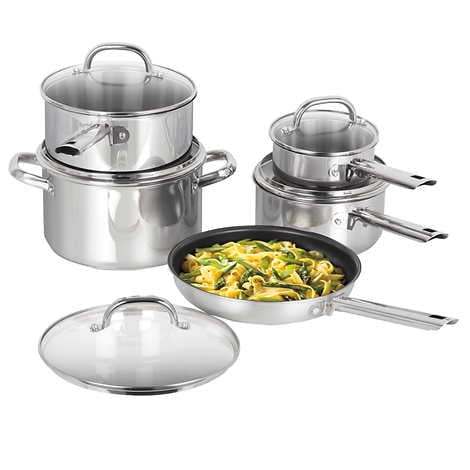 Cuisinart Single-ply Stainless-steel Cookware Set, 10-piece