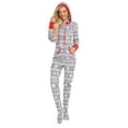 thumbnail image 4 of Gyratedream Family Matching Cotton Pajamas Christmas Snowflake Hooded Footed Sleepwear Long Sleeve Pjs, 4 of 7