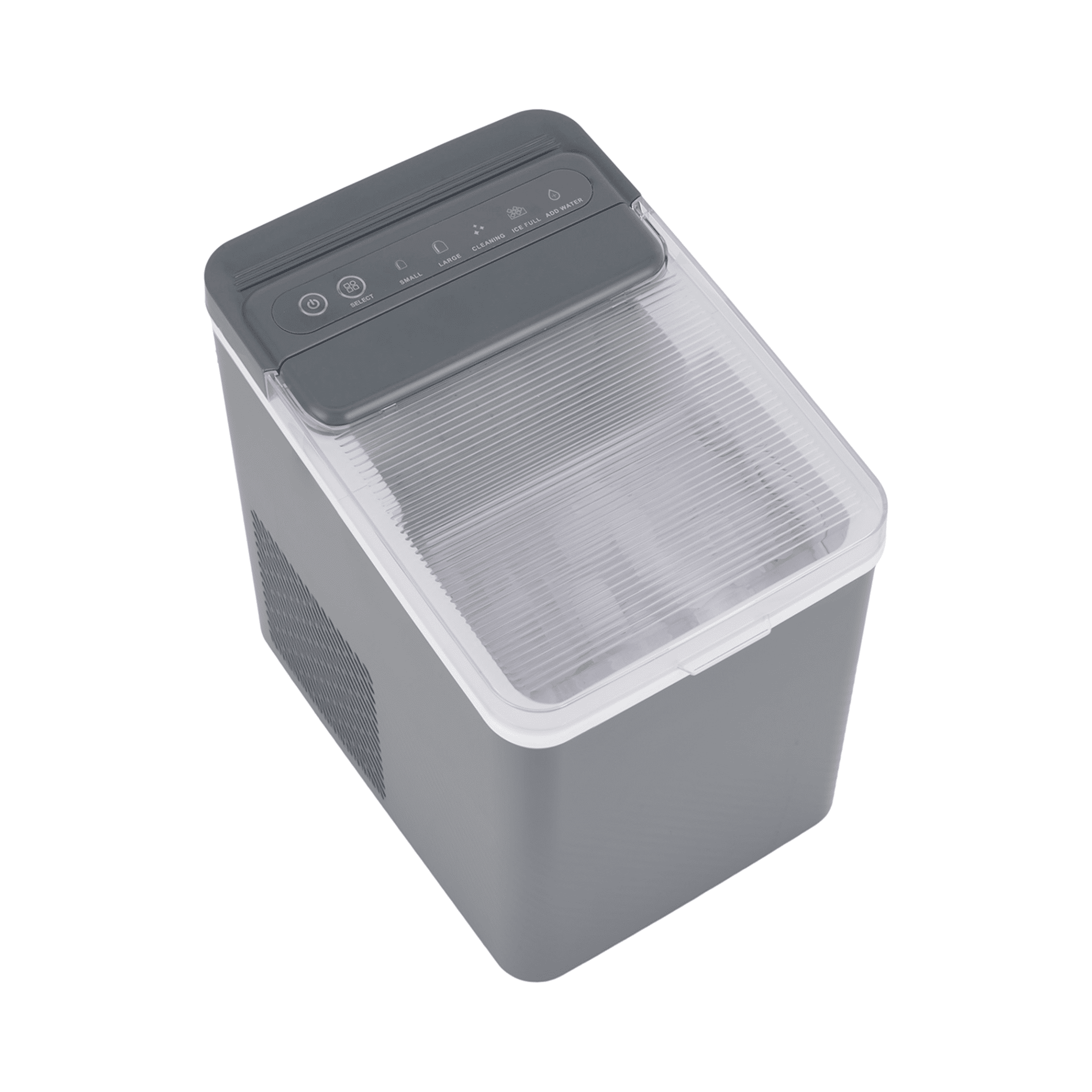 Mainstays Portable Countertop Ice Maker, 26 lbs Per Day, Compact Ice Machine with Quick Ice Cycles, No Plumbing Required, Grey