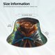thumbnail image 3 of Balery Maple Meditating Bear Sombreros para el sol para hombre y mujer, sombrero de pescador con UPF 50+, 3 of 6