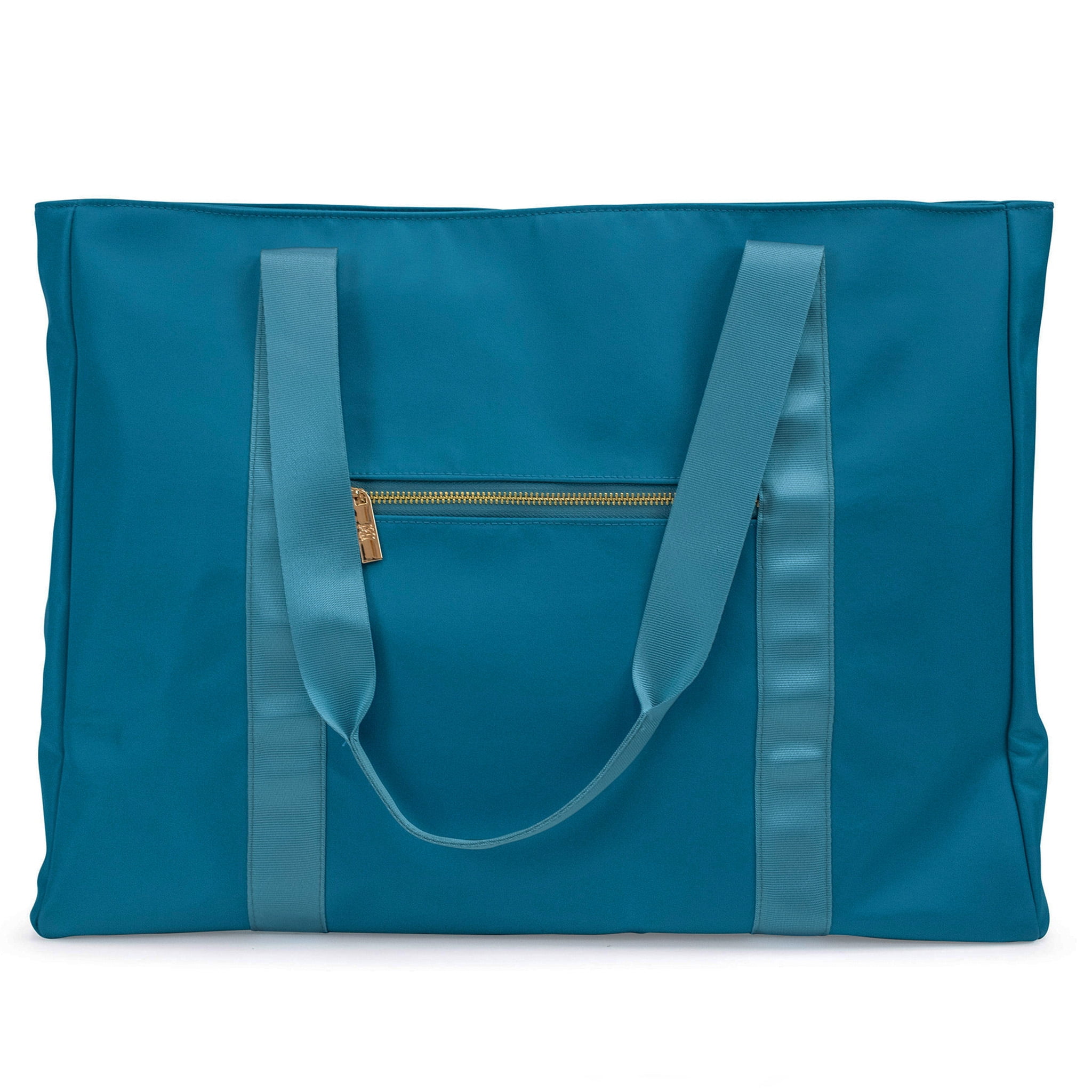 BADGLEY MISCHKA Nylon Travel Tote Weekender Bag (Aqua)