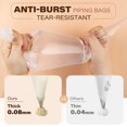 thumbnail image 5 of 100 Pcs Piping Bags, 18 Inch Disposable Pastry Bags with 5 Clips, Anti-Burst Icing Bags for Cakes and Cookies Decoration, 5 of 7