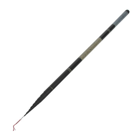 Unique Bargains Khaki Black 9-Section Telescopic Carbon Fiber Fishing Rod Pole
