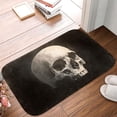 thumbnail image 5 of 1pc Skull Pattern Absorbent Non-Slip Bathroom Thickened Flannel Rug Decor,Soft,Quick Drying,Suitable For Indoor/outdoor Use,Bathrooms,Bedrooms,Kitchens,Terrace,Laundry Rooms,16"x24", 5 of 9