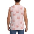 thumbnail image 4 of Fotbe Cute Pig Face Men's Camiseta sin Mangas Estampada para Hombres, Playera Casual para Gimnasio, Entrenamiento, Playa-Large, 4 of 7