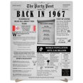 thumbnail image 1 of The Party Post 57th Birthday Party Decorations Poster Born in 1967, 1 of 5