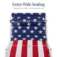 thumbnail image 4 of Best Choice Products Extra Wide Padded Patio Chaise Lounge Chair, Portable Recliner w/ 8 Positions - American Flag, 4 of 8