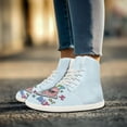 thumbnail image 4 of Psesaysky Light Blue PU Leather Barefoot Shoes for Girl Students High-Top Fashion Comfort Easy to Maintain Size 6-13.5, 4 of 7