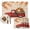 Red, Orange, Beige, Brown, variant on Thanksgiving Truck Placemats Set of 6, Fall Maple Leaves Pumpkins Floral Striped Washable Wipeable Table Mats for Dining Tables, Indoor Outdoor Kitchen Place Mats for Holiday Party Table Decor