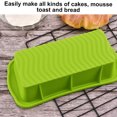 thumbnail image 1 of Silicone Loaf Pan Rectangular French Bread Silicone Mold Non Toast Tray Non-stick Cake Bread Mold Reusable Baking Mould, Green, 1 of 8