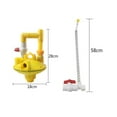 thumbnail image 2 of Generic Poultry Water Pressure Regulator with Round Tube, Yellow Plastic for Chicken Farming, 1300g, 18x25x18cm, 2 of 6