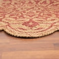 thumbnail image 3 of HomeRoots 393696 6 ft. Round Tan & Red Boho Chic Area Rug, 3 of 5