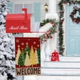 thumbnail image 6 of Merry Christmas House Flag, Christmas Trees Flag 28x40 Double Sided Red Outdoor Decorations, Winter Trees Holiday Decor Welcome Burlap House Flag Rustic Outdoor Farmhouse Xmas for Porch, 6 of 6