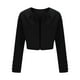 thumbnail image 5 of Ailaofu Women's Blazer Jacket Open Front Long Sleeve Pleated Work Office Cropped Jacket, 5 of 6
