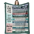 thumbnail image 1 of LHSHID Birthday Gift Ideas for Auntie Gift Flannel Blanket 60x80in, 1 of 8