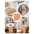 thumbnail image 3 of Orange Cloth Napkins Set of 4 Reusable Dinner Napkins, Country French Rustic Buffalo Plaid Modern Art Cocktail Napkin Washable Table Napkins for Wedding/Holiday Party/Baby Shower 20"x20", 3 of 7