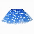 thumbnail image 2 of Godom Toddler Princess Tutu Skirt 2T-8T Cute Party Dance Net Yarn Sequins Polka Dot Tulle Skirt,Blue, 2 of 3