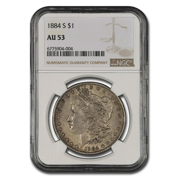 1884-S Morgan Dollar AU-53 NGC