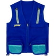 thumbnail image 1 of Eagle Eye Explorer Veste Cargo pour Enfants pour Garçons et Filles avec Sangles de Sécurité Réfléchissantes. 100 % Coton - Bleu Foncé - M/G, 1 of 2