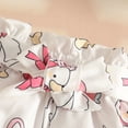 thumbnail image 4 of YDFCWXW Baby Girl Clothes Set Daddys Little Girl Ruffle Romper Top Shorts Baby Girl Outfit (Hot Pink, 3-6 Months), 4 of 9