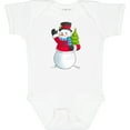 thumbnail image 3 of Inktastic Snowman Holding Christmas Tree Boys or Girls Baby Bodysuit, 3 of 5