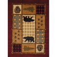thumbnail image 1 of 7 ft. 10 in. x 10 ft. 6 in. Affinity Lodge Mosaic Oversize Rug, Multicolor, 1 of 1