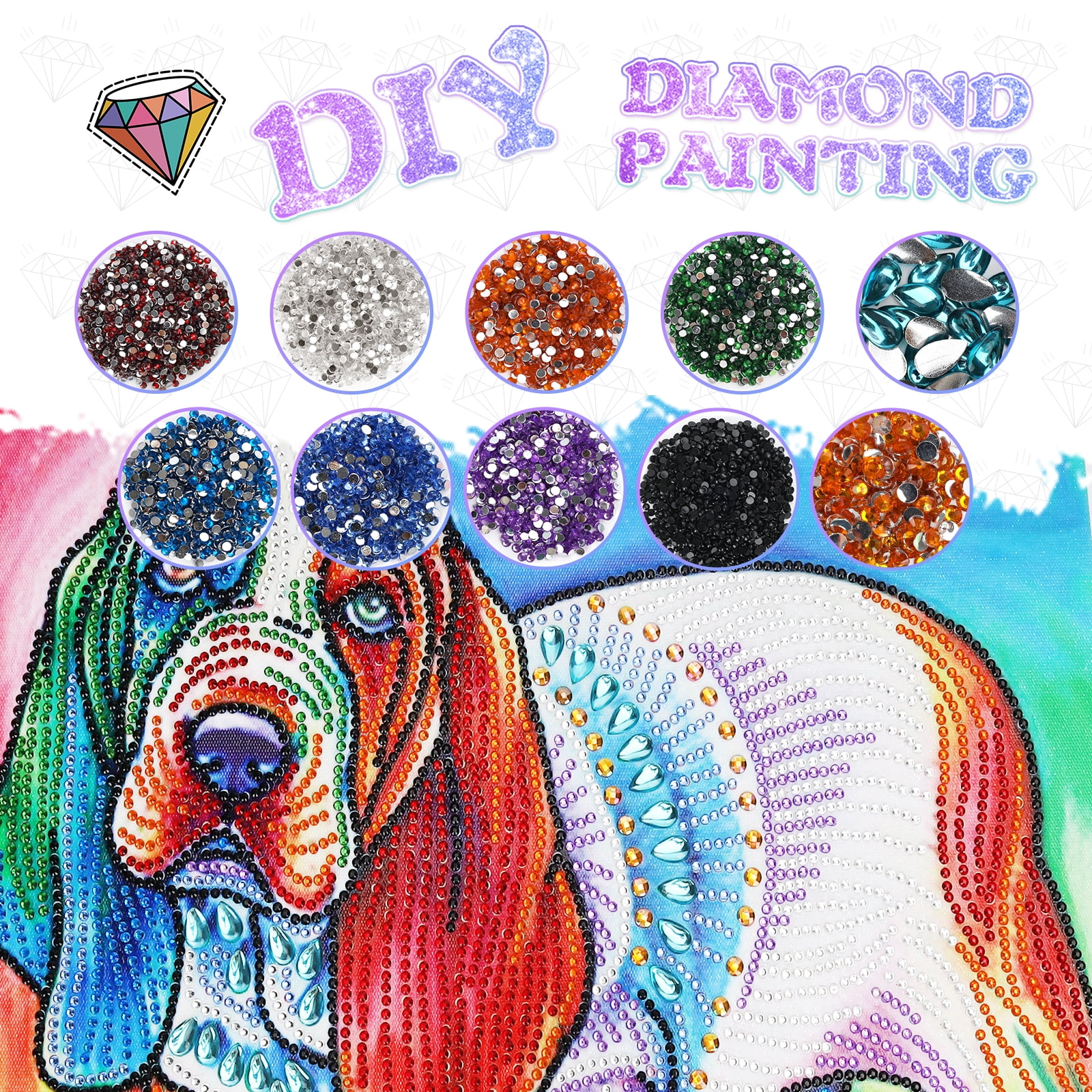 SUNNYPIG 5D Diamond Art for 8 9 10 11 12 Years Old Teens, Crafts Gifts for  Adult Kids Age 9-13 Paint by Numbers for Children Elephant Diamond Painting