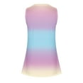 thumbnail image 5 of LSLJS Women Tank Summer Gradient Color Round-Neck Sleeveless Casual Tunic Tops Blouse, Womens Tank Tops, 5 of 5