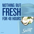 thumbnail image 5 of Secret Fresh Clear Gel Antiperspirant and Deodorant for Women, Coconut Scent, 2.6 oz each, Pack of 2, 5 of 9