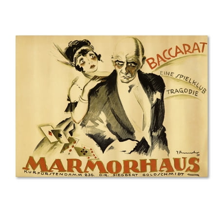 Trademark Fine Art 'Baccarat' Canvas Art by Vintage Apple Collection