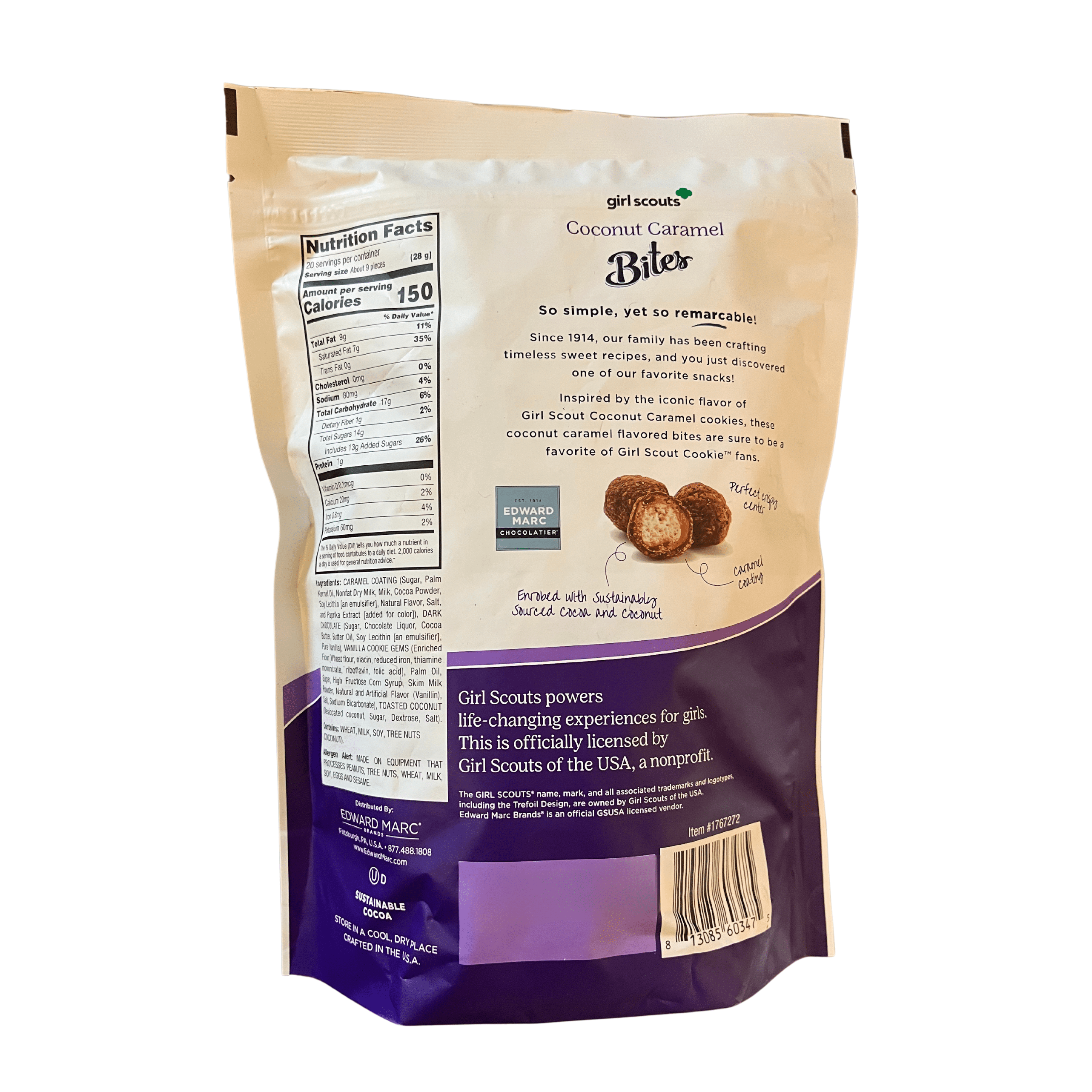 Girl Scouts Coconut Caramel Samoas Bites