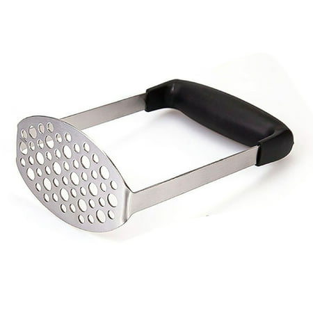 

Professional Heavy Duty Potato Masher Stainless Steel with Good Grip Horizontal Handle Premium Food Masher for Smooth Mashed Potatoes Avocado Vegetables and Fruits