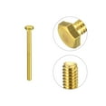 thumbnail image 4 of Brass Hex Bolts, 1/4-20x3" 1 Pack Fully Thread Grade 4.8 Machine Screws, 4 of 5