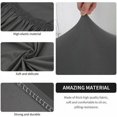 thumbnail image 4 of Funda elástica convertible para sillón, fácil de instalar y lavar, funda para sillón con reposabrazos, funda para sillón Chesterfield para mostrador, bar, sala de estar, sala de reuniones, color gris, 4 of 5